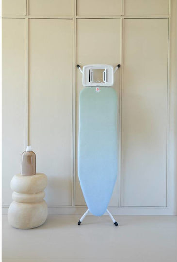 Brabantia Soothing Sea B Ironing Board For Steam Iron Foldable 124x38cm