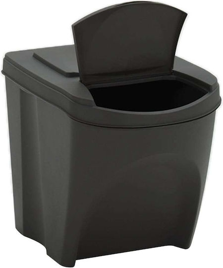 vidaXL Plastic Waste Bin 75lt Gray