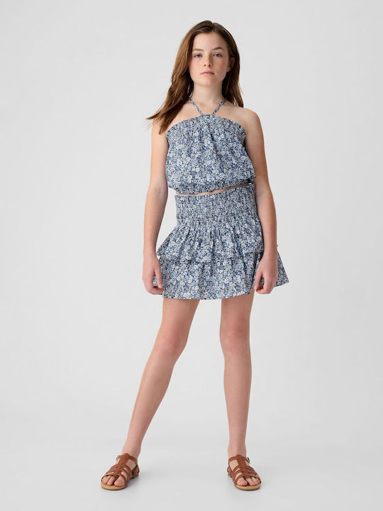Rochie pentru Copii Fără mâneci Floral Blue