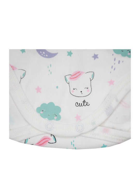 Papillon Kids Mâneca scurta Ecru 2buc