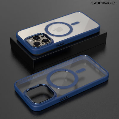 Magnetic Magmetal Sonique Case Apple iPhone 12 Pro Max Blue Sonique Blue iPhone 12 Pro Max Back Case