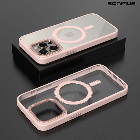 Sonique Magnetic Back Cover Silicone Pink (iPhone 15 Plus)