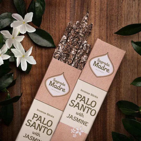 Θυμίαμα Palo Santo Jasmine Sagrada Madre Premium Incense 8τμχ