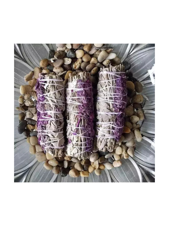 White Sage Smudge Lavender Stick 1 Ραβδί Θυμιάματος Λευκό Φασκόμηλο Λεβάντα