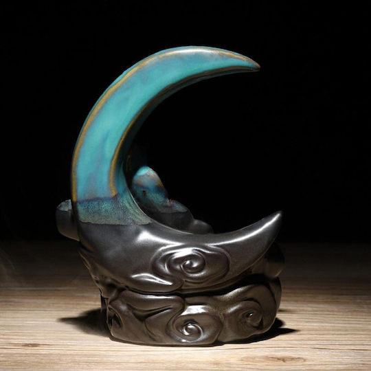 Ceramic Backflow Burner Moon Cones Reverse Flow 14cm