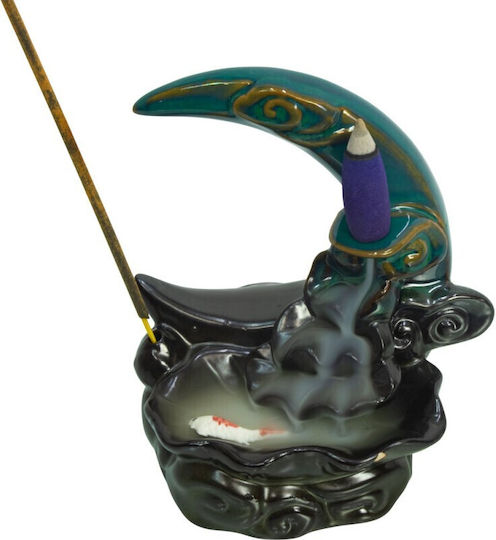 Ceramic Backflow Burner Moon Cones Reverse Flow 14cm