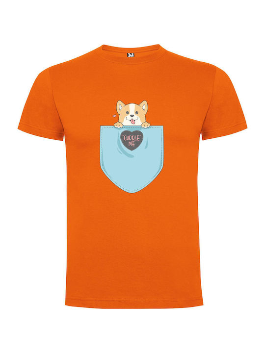 iLovePrints Pocket Pup Perfection T-shirt Orange