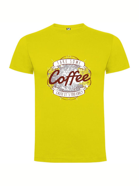 iLovePrints Java Jolt T-shirt T-shirt Yellow