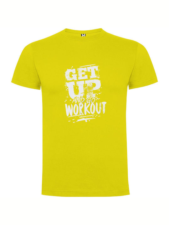 iLovePrints Go For Glow-up T-shirt Yellow