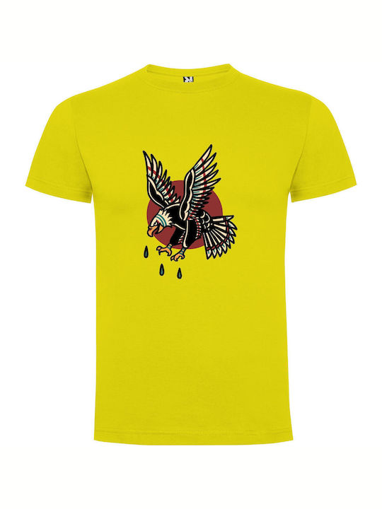 iLovePrints Free Soaring Emblem T-shirt Yellow