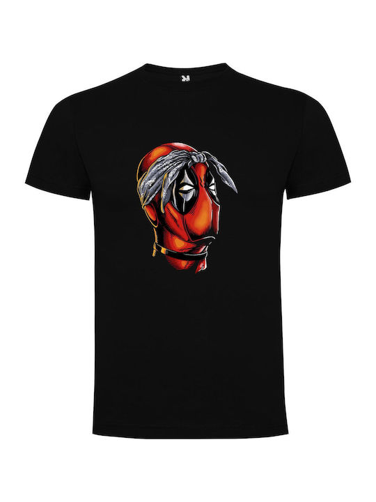 Deadpool T-shirt Star Wars Black