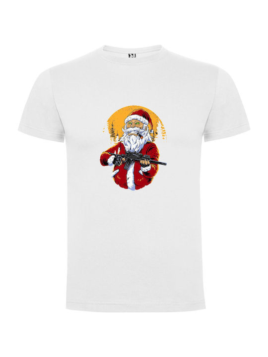 iLovePrints Santa's Deadly T-shirt Λευκό