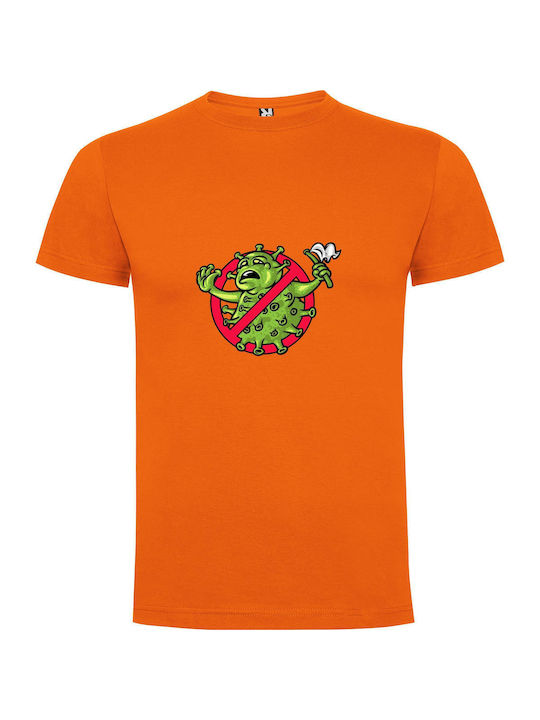 iLovePrints Cute Corona Creatures Collection T-shirt Orange