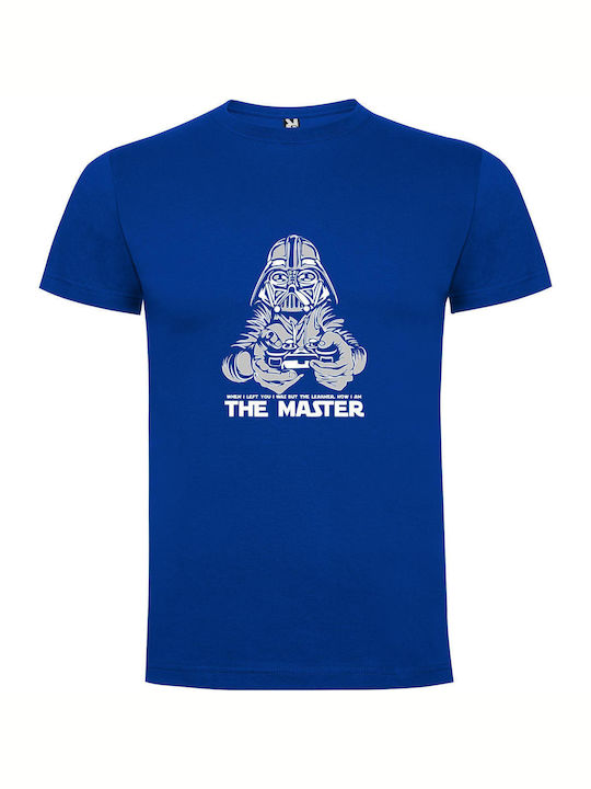 iLovePrints Digital Jedi Duel: Vader T-shirt Blue