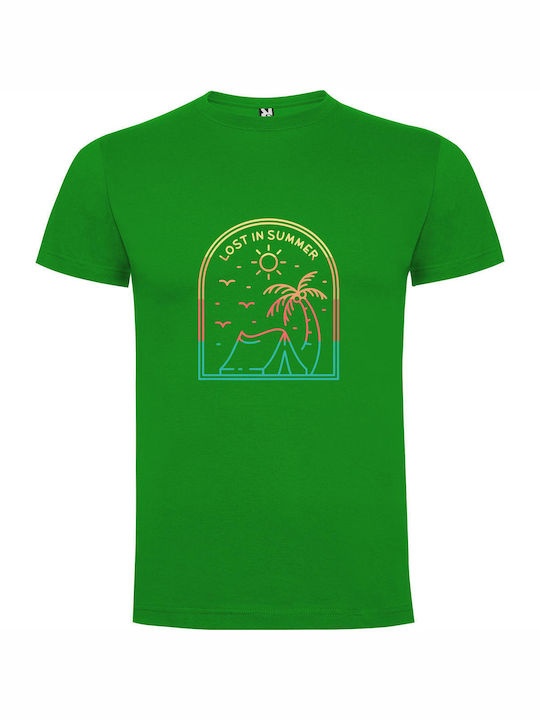 iLovePrints Lost Summer Nights Tricou Verde