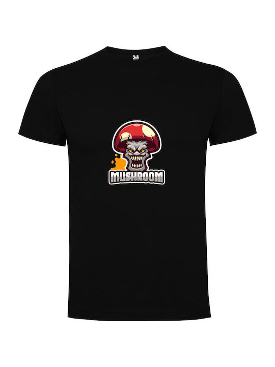 iLovePrints Evil Shroom Kingdom T-shirt Μαύρο