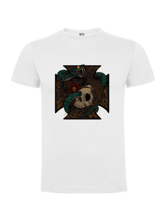 iLovePrints Skull T-shirt White