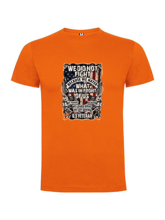 iLovePrints Fighting Hate: Veteran Tribute T-shirt Orange