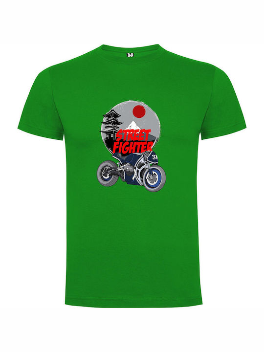 iLovePrints Samurai Street Ink T-shirt Green