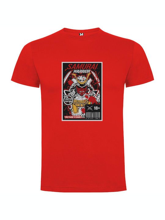 iLovePrints Samurai Awakening T-shirt Red