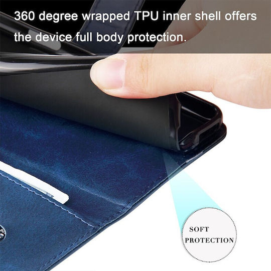 Zipper Wallet Albastru (Honor 200 Lite 5G)