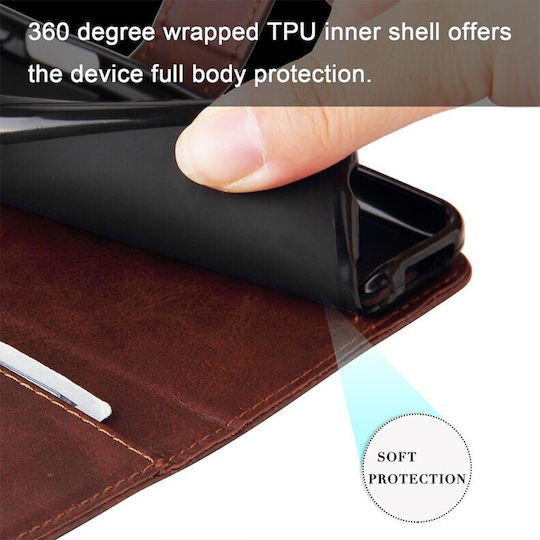 Zipper Wallet Καφέ (Honor 200 Lite 5G)
