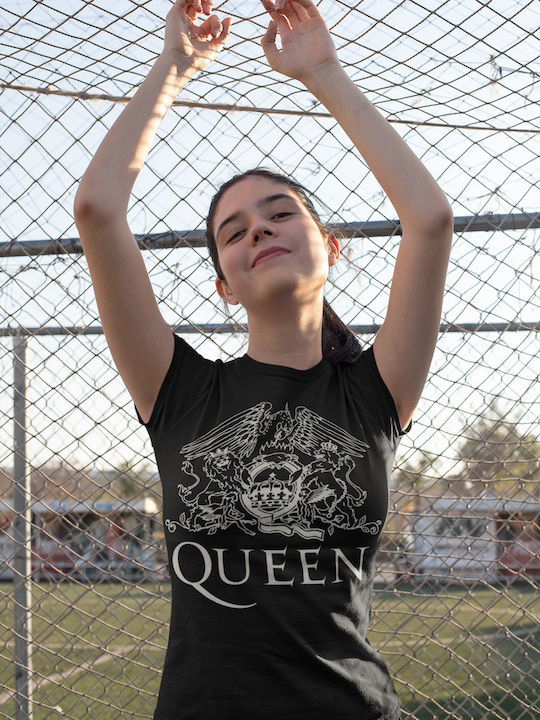 Softworld Queen Logo T-shirt Μαύρο