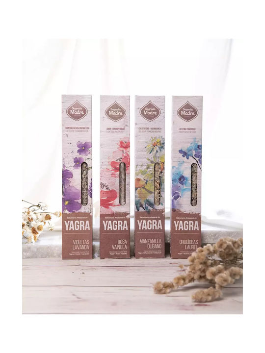 Θυμίαμα Yagra Βιολέτα & Λεβάντα Sagrada Madre Botanical Incense 8τμχ