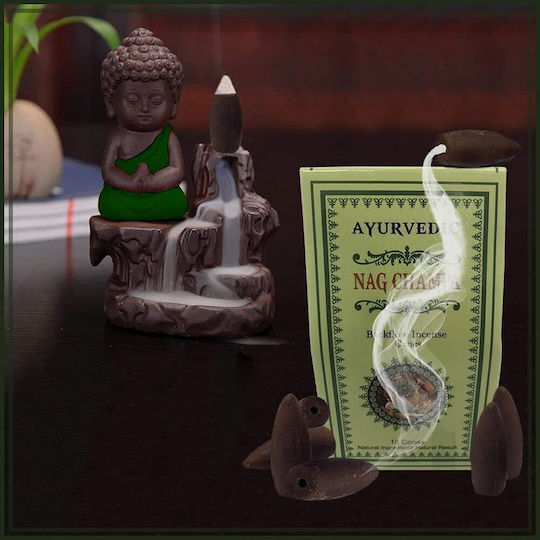 Ayurvedic Nag Champa Backflow Incense Cones 10pcs