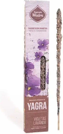Θυμίαμα Yagra Βιολέτα & Λεβάντα Sagrada Madre Botanical Incense 8τμχ
