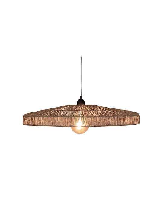 Atmosphera Bellamy Κρεμαστό Φωτιστικό Καφέ Boho με Ντουί E27 58x58εκ.