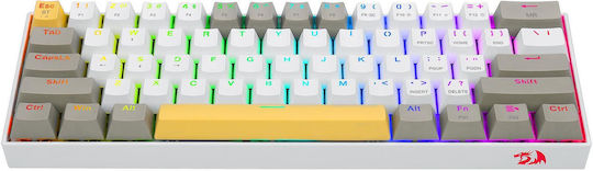 Redragon Draconic PRO K530 Drahtlos Gaming Mechanische Tastatur mit Benutzerdefiniert Braun Schaltern und RGB-Beleuchtung (Englisch US) Gray/Yellow