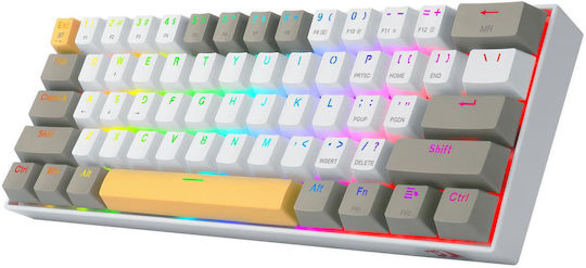Redragon Draconic PRO K530 Drahtlos Gaming Mechanische Tastatur mit Benutzerdefiniert Braun Schaltern und RGB-Beleuchtung (Englisch US) Gray/Yellow