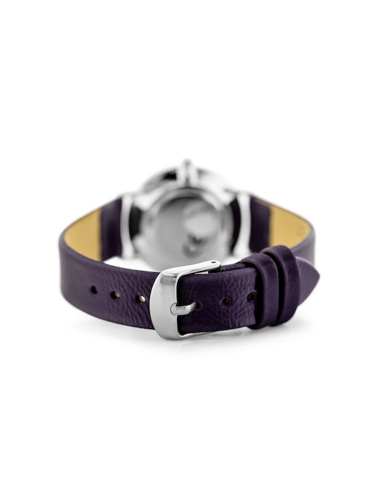 Perfect Ceas cu Violet Curea de Piele
