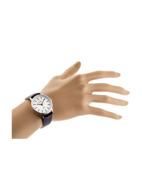Perfect Ceas cu Violet Curea de Piele