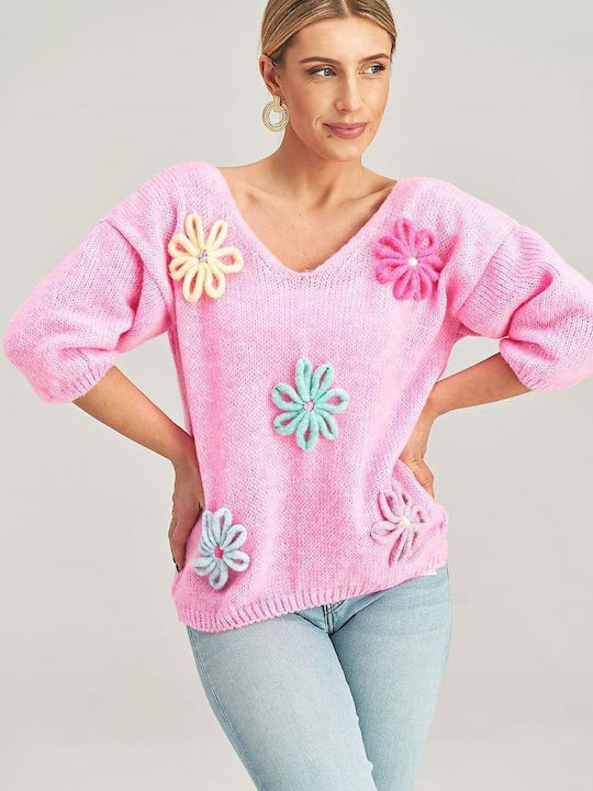 Figl Damen Pullover Pink