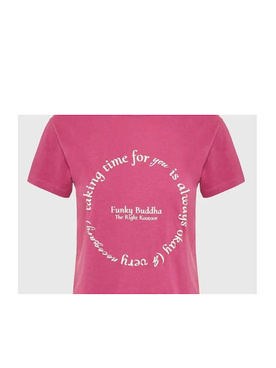 Funky Buddha Women's T-shirt Pink