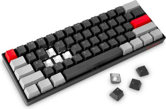 Yenkee YKB 3600US ATOM Gaming Μηχανικό Πληκτρολόγιο με Kailh Box White διακόπτες και RGB φωτισμό (Αγγλικό US) Γκρι