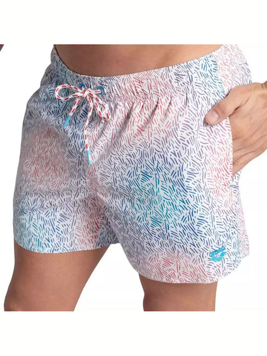 Beach Short Allover Herren Badebekleidung Shorts Weiß