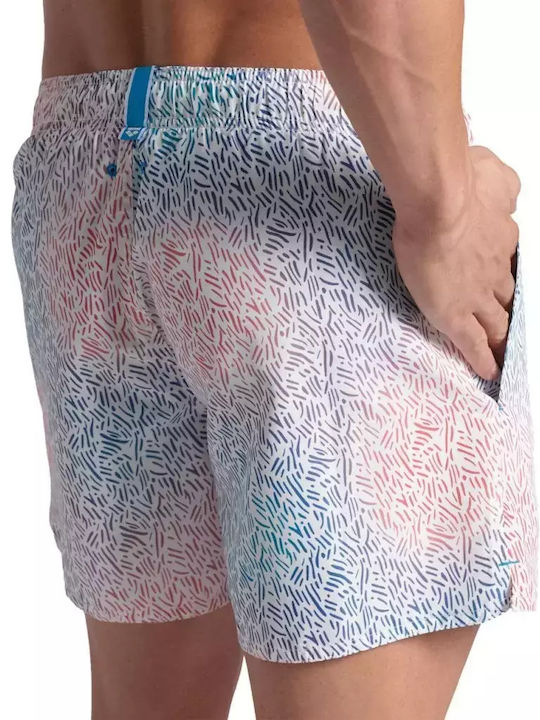 Beach Short Allover Herren Badebekleidung Shorts Weiß
