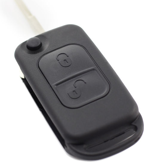 CarGuard Car Key Shell with Blade with 2 Buttons for Mercedes Benz