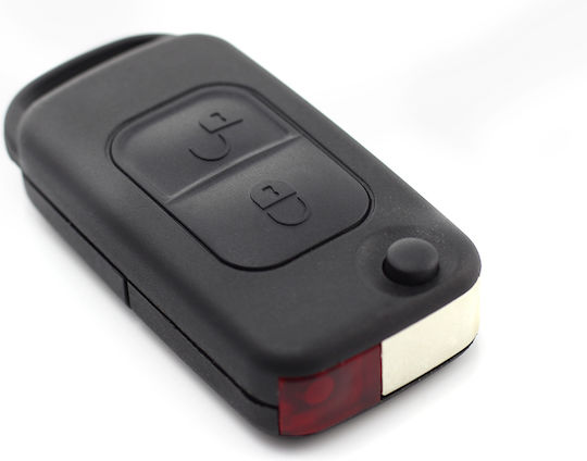 CarGuard Car Key Shell with Blade with 2 Buttons for Mercedes Benz