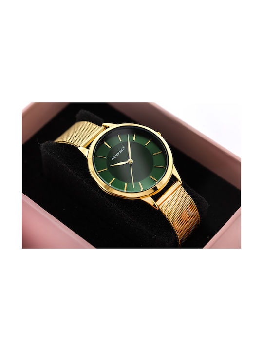 Perfect Watch with Gold Metal Bracelet