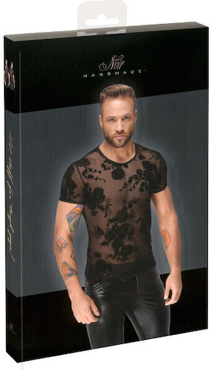 Noir Handmade Sexy Ανδρικό Top Μαύρο
