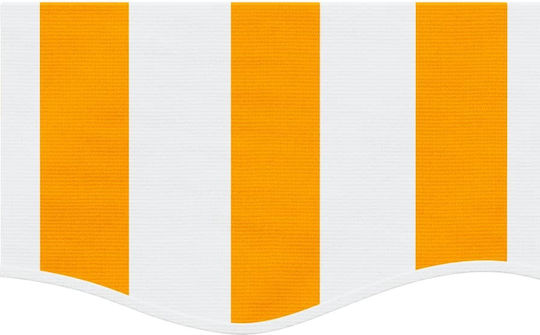 Vidaxl Replacement Awning Fabric Striped Yellow White 5 M Yellow
