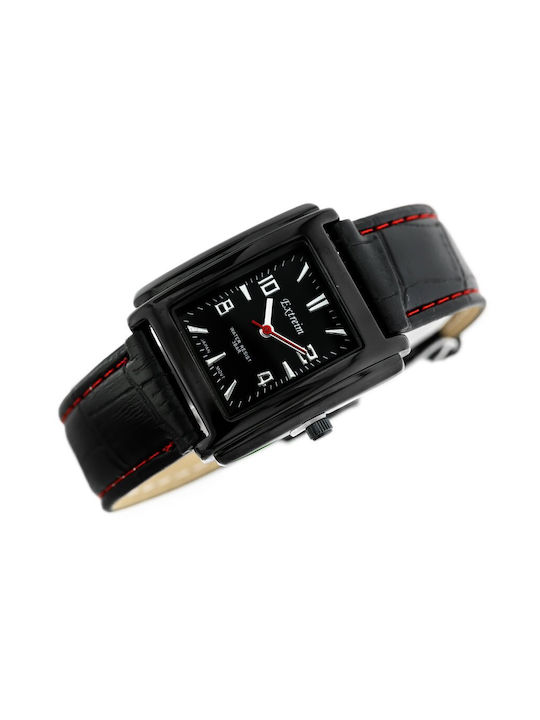 Extreim Watch with Black Leather Strap