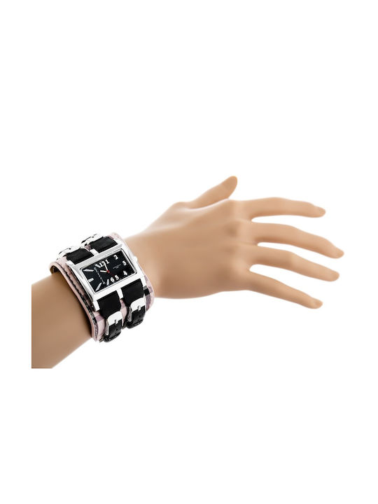 Extreim Damen Uhr mit Schwarz Lederarmband