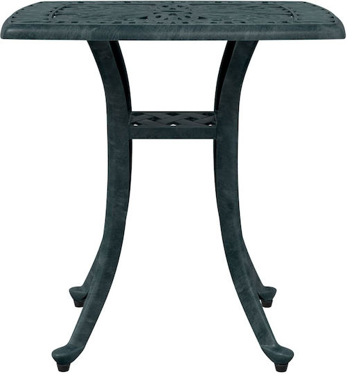 Masa Masa de lounge pentru spații exterioare mici Aluminiu Verde 53x53x53buc