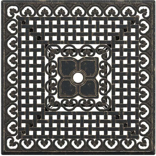Masa pentru spații exterioare mici Aluminiu Bronz 80x80x75buc