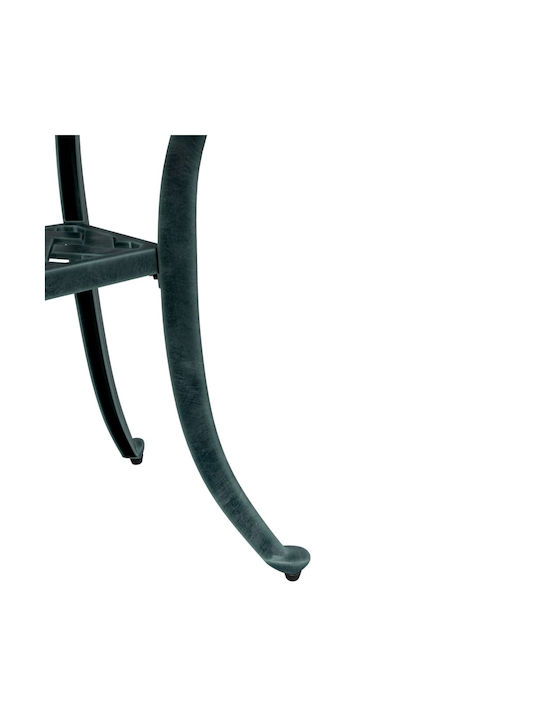 Sitting Room Outdoor Free Standing Aluminum Table Green 48x48x53cm